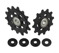 NINMORTH Kit poulie de dérailleur arrière 12 vitesses 12T+14T pour SRAM X01 SX, assemblage de roue de guidage en aluminium noir