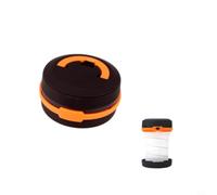 NINMORTH Lanterne de camping à LED extensible, lampe de tente portable avec résistance à l'eau IPX4, poignée pliable pour randonnée et situations d'urgence (orange)