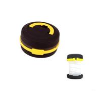 NINMORTH Lanterne de camping à LED extensible, lampe de tente portable avec résistance à l'eau IPX4, poignée pliable pour randonnée et situations d'urgence (jaune)