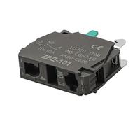 NINMORTH Lot de 10 bornes à vis simples ZBE-101 ZBE-102 en alliage d'argent pour fixation de fil électronique à usage industriel Noir 30 x 29 mm