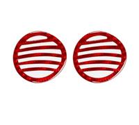 NINMORTH Lot de 2 autocollants en fibre de carbone pour grille d'aération latérale 500 2011-2023 pour Abarth 595 2012-2023