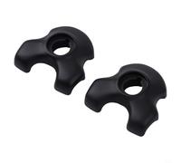 NINMORTH Lot de 2 colliers de serrage pour tige de selle de vélo 7 x 9 mm en carbone avec clip ovale et rond en acier noir