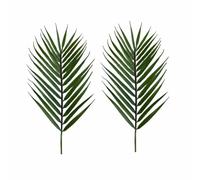 NINMORTH Lot de 2 feuilles de palmier areca artificielles, feuillage tropical réaliste pour décoration de mariage et de maison, plastique, pour grand format 70 x 20 cm
