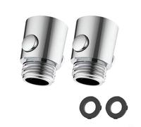 NINMORTH Lot de 2 valves d'arrêt de douche, interrupteur économiseur d'eau pour un contrôle facile du débit, valve à piston ABS pour salle de bain, installation, 38 x 28 mm
