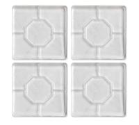 NINMORTH Lot de 4 patins anti-vibrations en silicone pour machine à laver - Tapis antidérapant absorbant les chocs pour appareils électroménagers, chaises et armoires