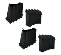 NINMORTH Lot de 4 patins de pieds d'échelle, housses antidérapantes télescopiques pliables à chevrons, protections de sol de 25 x 5 cm de diamètre intérieur