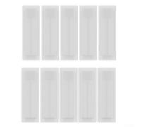 NINMORTH Lot de 50 cache-trous pour panneau électrique, trous de boîte à fusibles en ABS, 54 x 9/18 mm, remplisseurs de grille modulaires à clipser pour cartes de distribution (1P)