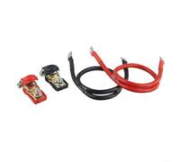 NINMORTH Lot de câbles de batterie - 16 mm² - 5 AWG - Longueur : 50 cm - Connecteur M8 - Câble d'alimentation 12 V - Pour véhicule - Système solaire pour camping-car
