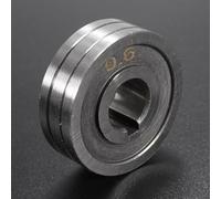NINMORTH MIG Rouleau d'entraînement de fil de soudeur avec rainure de 0,6 à 0,8 mm compatible avec fil de 0,76 à 0,8 cm, acier pour rouleau à rainure en V de 30 mm de diamètre extérieur, 10 mm