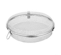 NINMORTH Panier vapeur rond en acier inoxydable, accessoire de friteuse à air et organisateur d'ustensiles de lave-vaisselle, 20 x 20 x 5 cm, argenté