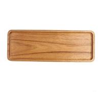 NINMORTH Plateaux de service ovales en bois naturel, pour dessert, collation, fromage, légumes, apéritif, présentation, pendaison de crémaillère (29,5 x 10,5 cm)