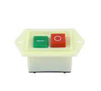 NINMORTH Start Stop Machine de découpe à bouton poussoir pour perceuse Modèle LC3-5/LC3-10 10 A/220 V 380 V 6 bornes 8,9 x 4,9 x 4,6 cm avec couvercle de sécurité