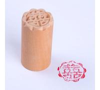 NINMORTH Tampon à gâteau en bois en forme de lune, 2,5 cm de diamètre, pour sceller les desserts, pâtisseries et décoration du Nouvel An