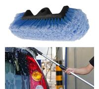 NINMORTH Tête de brosse de lavage de voiture de 25,4 cm pour voiture, camping-car, camion, camping-car et bateau, nettoyage extérieur pour poils en nylon doux, pour manche fileté ACME de 1,9 cm