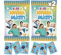 NINNA e MATTI 2 sachets de tatouages temporaires pour enfants, chaque sachet contient 15 tatouages | Lot de 2 sachets (2 unités)