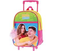 NINNA e MATTI Chariot maternelle pour enfants avec deux roues et poignée réglable, ligne scolaire 2025-2026, dimensions 27 x 22 x 10 cm