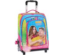 NINNA e MATTI Sac à dos Trolley avec roues et tige télescopique, ligne scolaire 2025-2026, 45 x 34,5 x 21 cm, aubergine, L, Casual