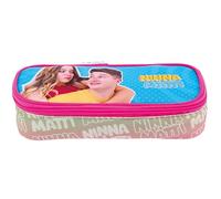 NINNA e MATTI Trousse Université pour Enfants, Ligne Scolaire 2025-2026, 23 x 9 x 5 cm, multicolore, Sacoche zippée