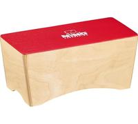 Nino Percussion Bongo Cajon - Bongo Cajon pour Enfants à partir de 3 ans - Instrument de Musique - Surface de Jeu en Bouleau Baltique, Rouge (NINO931R)