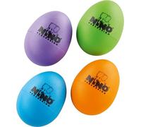 Nino Percussion Egg Shaker Assortment - 4 Hochets Oeufs pour Enfants à Partir de 3 ans - Instrument de Musique - Idée Cadeau - Plastique, Multicolore (NINOSET540-2)