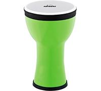 Nino Percussion Elements Mini Djembe - Petit Instrument de Musique pour Enfants à partir de 3 ans - Diamètre de 6 pouces - Plastique, Vert (NINO-EMDJ-GA)