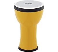 Nino Percussion Elements Mini Djembe - Petit Instrument de Musique pour Enfants à partir de 3 ans - Diamètre de 6 pouces - Plastique, Jaune (NINO-EMDJ-LE)