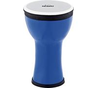 Nino Percussion Elements Mini Djembe - Petit Instrument de Musique pour Enfants à partir de 3 ans - Diamètre de 6 pouces - Plastique, Bleu (NINO-EMDJ-BB)