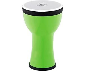 Nino Percussion Elements Mini Djembe - Petit Instrument de Musique pour Enfants à partir de 3 ans - Diamètre de 6 pouces - Plastique, Vert (NINO-EMDJ-GA)