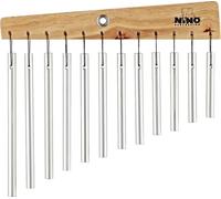 Nino Percussion Instrument de Carillons - 12 Tubes Sonores - Idée Cadeau pour Enfants à partir de 4 ans - Bois et Aluminium, Naturel (NINO600)