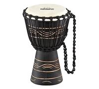 Nino Percussion Moon Rhythm Djembe - Instrument de Musique de Taille Moyenne pour Enfants à partir de 3 ans - Diamètre de 7 pouces - Acajou, Naturel (NINO-ADJ4-XS)