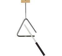 Nino Percussion Triangle - Petit - avec Mailloche - pour Enfants à partir de 4 ans - Acier et Bois, Naturel (NINO550)