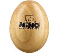 Nino Percussion Wood Egg Shaker - Hochet Œuf Medium pour Enfants à partir de 3 Ans - Instrument de Musique - Chêne du Siam, Naturel (NINO563)