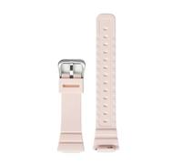 NINOMA Bracelet de montre compatible avec Casio GMA-S2100 Student Sports, en caoutchouc TPU et résine, à dégagement rapide, étanche, convexe spécial(Light pink)