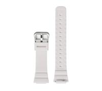 NINOMA Bracelet de montre compatible avec Casio GMA-S2100 Student Sports, en caoutchouc TPU et résine, à dégagement rapide, étanche, convexe spécial(White)