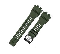 NINOMA Bracelet de montre en résine multicolore noir compatible avec Casio G-Shock 5554 GBD-800 GBD-800-2/-7 GBA-800 GBA-800uc 3464(Green)