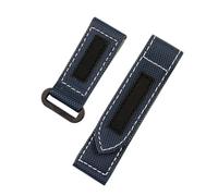 NINOMA Bracelet de montre Panerai Lumino PAM01118/PAM01661/PAM441, adhésif en fibre de carbone, grand cadran en nylon, accessoires for hommes(Blue black,24mm)