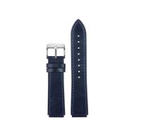 NINOMA Bracelet de montre rétro en cuir véritable, compatible avec les montres Casio A158W A168 / F91w / AE-1200WHD/A158/A159/A169/AE1200(Blue sk)