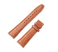 NINOMA Bracelet de rechange en cuir de crocodile 21 mm/22 mm compatible avec IWC Portugues Pilot for homme, marron et noir(B Brown,21mm)