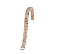 NINOMA Bracelet en acier inoxydable for femme, petite taille, compatible avec les montres Casio Coach Camellia, Fossil et Swarovski, acier doré, or rose, tailles 10, 12, 14, 15, 16 mm(Rose Gold,14mm)