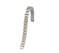NINOMA Bracelet en acier inoxydable for femme, petite taille, compatible avec les montres Casio Coach Camellia, Fossil et Swarovski, acier doré, or rose, tailles 10, 12, 14, 15, 16 mm(Lnter Gold,16mm)