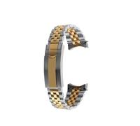 NINOMA Bracelet en acier massif compatible avec la montre Tudor Black Bay 41 Dial M7941A, bracelet en acier inoxydable argenté et doré moyen de 21 à 22 mm for homme.(Mediumgold,22mm)