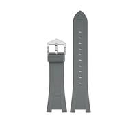NINOMA Bracelet en caoutchouc et Silicone Compatible avec Patek Philippe Nautilus 55711 5712 5726 5980, accessoires de bracelet de montre à Interface Concave spéciale 25x12mm(Grey)