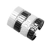 NINOMA Bracelet en céramique 14 mm, 16 mm, 18 mm, 20 mm, 21 mm, 22 mm, compatible avec les bracelets Seiko et Tissot Universal for hommes et femmes, noir(Black B,18mm)