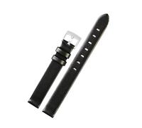 NINOMA Bracelet en cuir de veau compatible avec les montres Swarovski Crystalline Oval Dial Plate 5158517/5158544/5158972 12 mm/14 mm for femme, rose/gris/noir(Black SK,12mm)