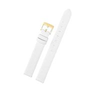 NINOMA Bracelet en cuir de veau compatible avec les montres Swarovski Crystalline Oval Dial Plate 5158517/5158544/5158972 12 mm/14 mm for femme, rose/gris/noir(White Gk,12mm)