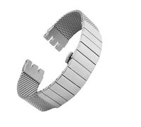 NINOMA Compatible avec la montre Swatch IRONY YAS112/YGS749 for homme, bracelet en maille tissée en acier fin, série YIS YVS, bracelet en métal de 17 mm, 19 mm, 20 mm, 21 mm(Silvery,21mm)