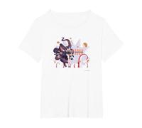 【Ninomae Ina'nis】 Holo no Graffiti Greatest Moments T-Shirt, Femme Grandes Tailles, Blanc, 5X