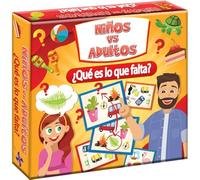 Niños vs Adultos. Qu'est-ce qui manque ? Jeu de mémoire et de réflexion Observation Memory Enfants 5 ans Jeu de Perception de ce qui leur manque Jeu de cartes éducatif | 84 cartes | 5+