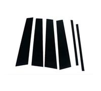 NINQ 6 × Autocollant Garniture Pilier Central Voiture pour BMW 1 Series E81 E87 120i 123d 118d 2004~2011, Pilier Fenêtre Voiture Décalcomanie Couverture Poteau Porte