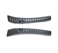 NINQ Acier Inoxydable Protecteur De Pare-Chocs ArrièRe pour Tesla Model 3 2024 Highland, Anti-Rayures Collision Voiture Protection De Seuil De Coffre,Carbon Fiber